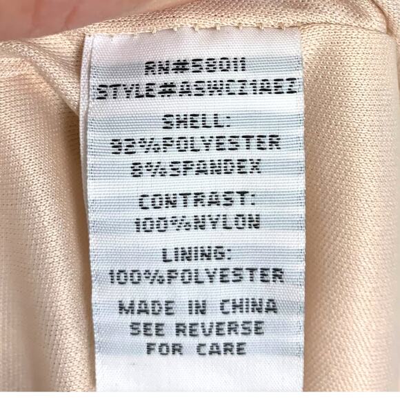 Sangria Women's 14 Black Lace Pink Lined Midi Bodycon Sheath Dress NWT - Picture 15 of 16